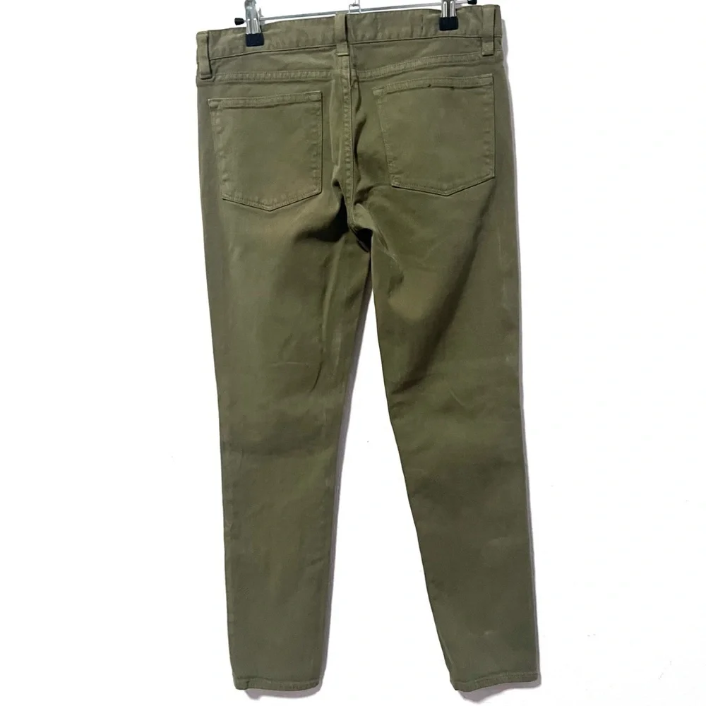 J. Crew Green toothpick Skinny Jeans with‎ Tapered Fit